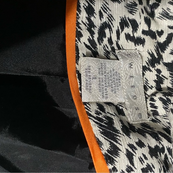 Tweeds double breasted Trench Belted Jacket Silk / Cotton blend sz Large - Picture 6 of 9